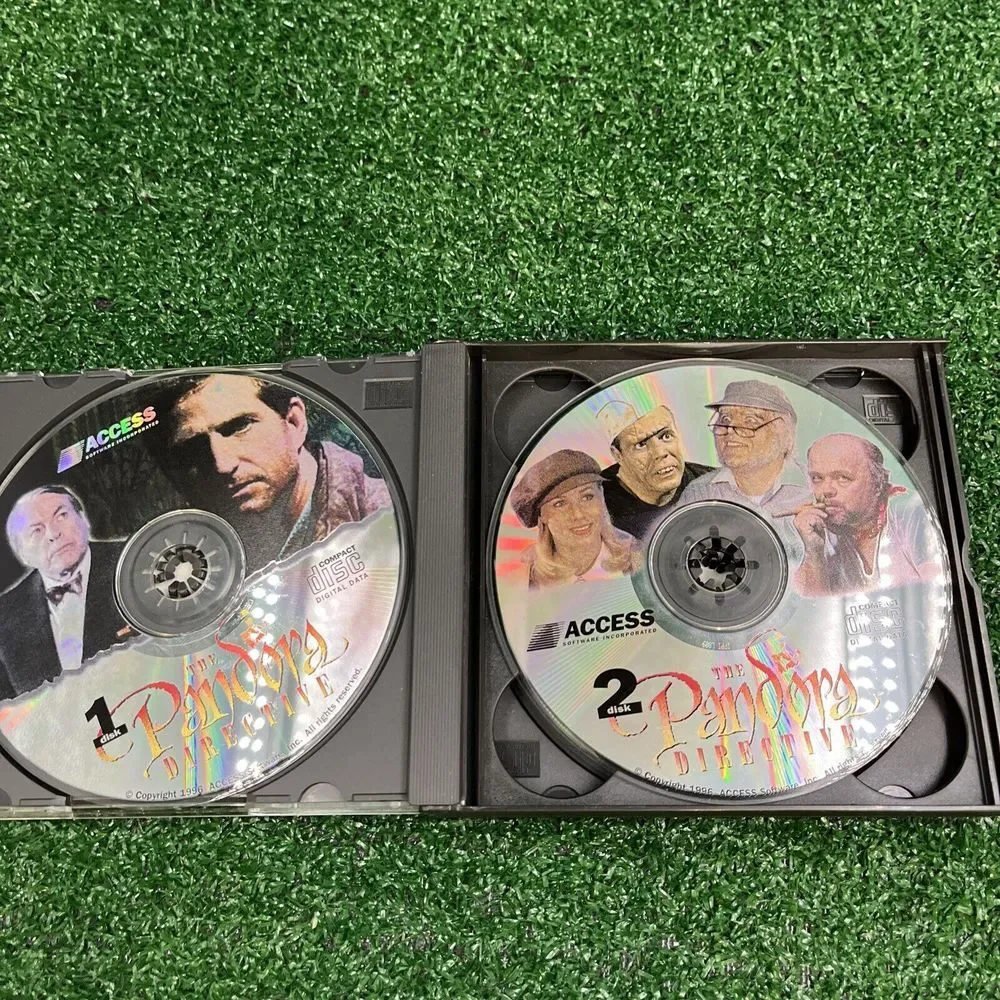 The Pandora‎ Directive PC Video Game Vintage 1996 Tex Murphy 90's Disks 1-6